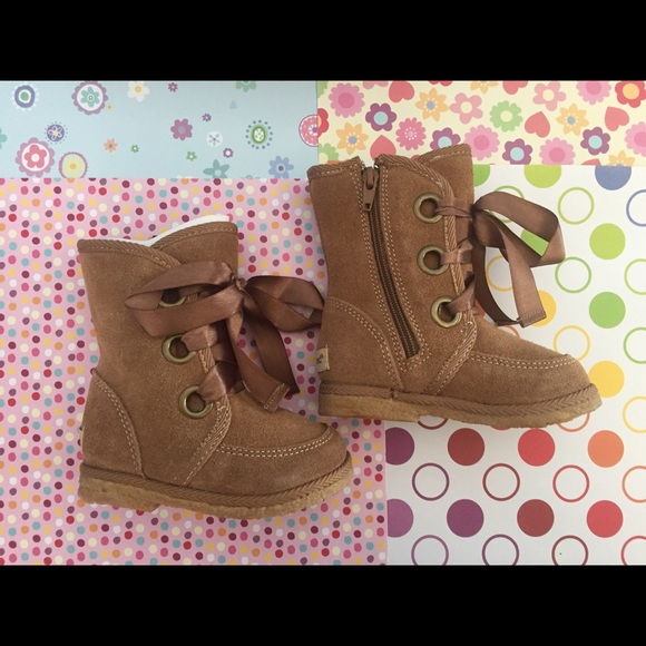 Pediped NEW in Box light brown boots US 5.5 EU 21 - Picture 3 of 11